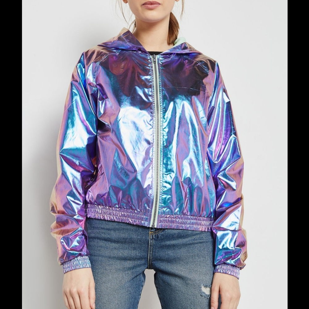 Sold Out Forever 21 Holographic Windbreaker